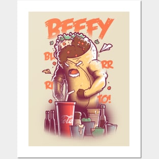 Beefy Burrito Posters and Art